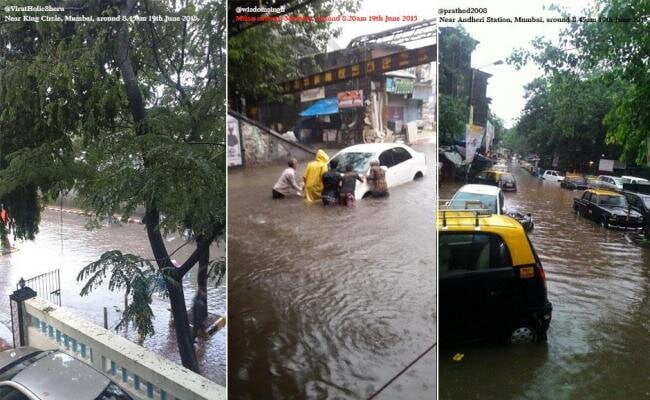भारी बारिश से मुंबई में अस्त-व्यस्त, सड़क और रेल यातायात पर असर