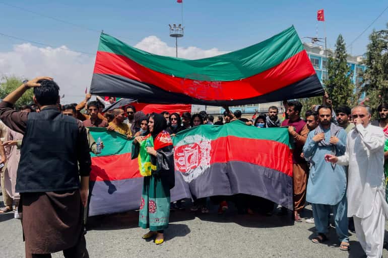 Anti Taliban Protest